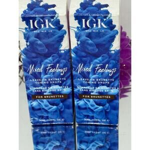 IGK Mixed Feelings Leave-In Brunette Toning Drops 1 oz – New Sealed